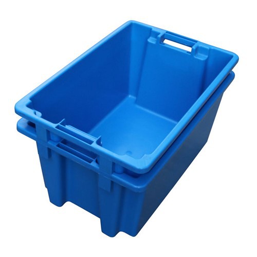 Anpile ak nidifikasyon plastik transpò Pwason Box Totes